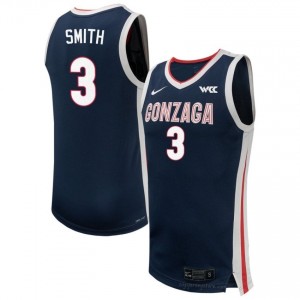 GU Bulldogs Braeden Smith #3 Men's Elite Performance Jersey | Navy Collegiate Hoops Edition 19011735