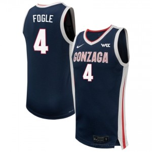 GU Bulldogs Davis Fogle #4 Men's Elite Performance Jersey | Navy Collegiate Hoops Edition 36362182