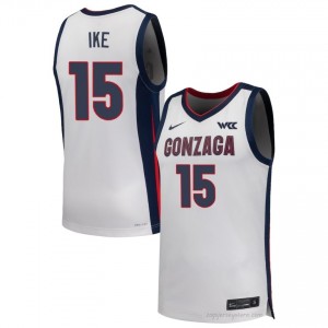 GU Bulldogs Graham Ike #15 Men's Elite Performance Jersey | White Collegiate Hoops Edition 16813884