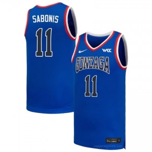 Domantas Sabonis Gonzaga Bulldogs Men's College Basketball Jersey | Official Style Royal #11 Edition 20221571