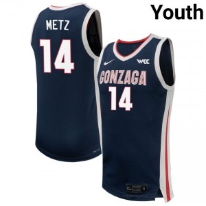GU Bulldogs Alonzo Metz #14 Youth Elite Performance Jersey | Navy Collegiate Hoops Edition 46379176